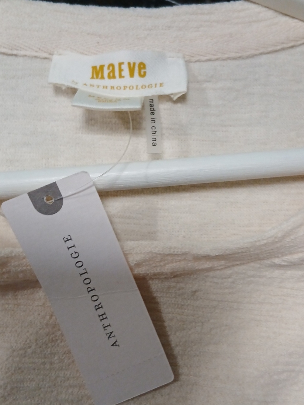 Maeve For Anthropologie NWT Texture Sleeve Top Size Medium - Picture 5 of 6